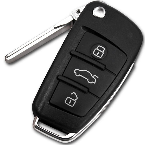 4F0837220R/ 220D 868MHz 8E Chip Flip Remote Key for Audi A6 Q7 S6 3 Button (4F0837220R)