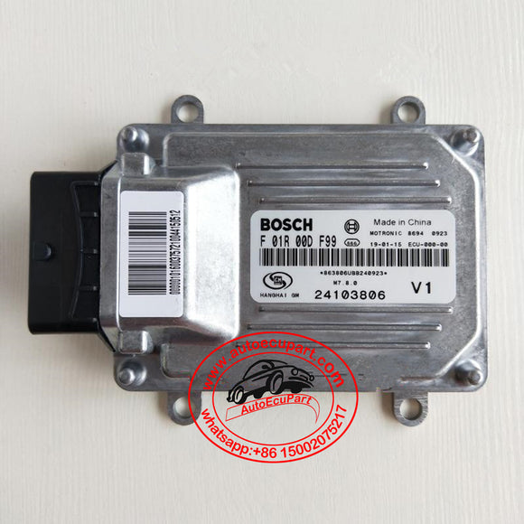 New Engine Computer BOSCH M7 ECU F01R00DF99 / F 01R 00D F99 / 24103806 B12D for Chevrolet Sail