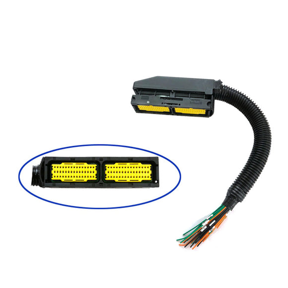 90 Pin ECM ECU Connector with Harness Cables Natural Gas Engine Computer for Truck VG1238090006