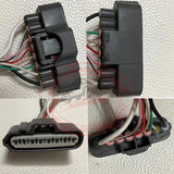 2pcs/set Cable Connectors Adapter for 89871-71010 Toyota Injector Driver ECU, Accelerator Position Sensor Connecter with Wire