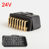 90 Degree 12V 24V 16-PIN OBD2 Male Connector 16PIN OBD Adapter Socket Plug for Diagnostic interface
