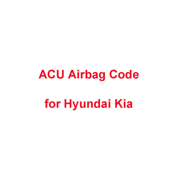 ACU Code Calculation Service for Hyundai Kia Airbag SRS