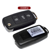 AK001035 for VW Flip Key 3 Button 434MHz ID48 5K0 837 202 E