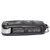 AK001063 for VW Skoda Flip Key 3 Button 433MHz ID48 3T0 837 202 H
