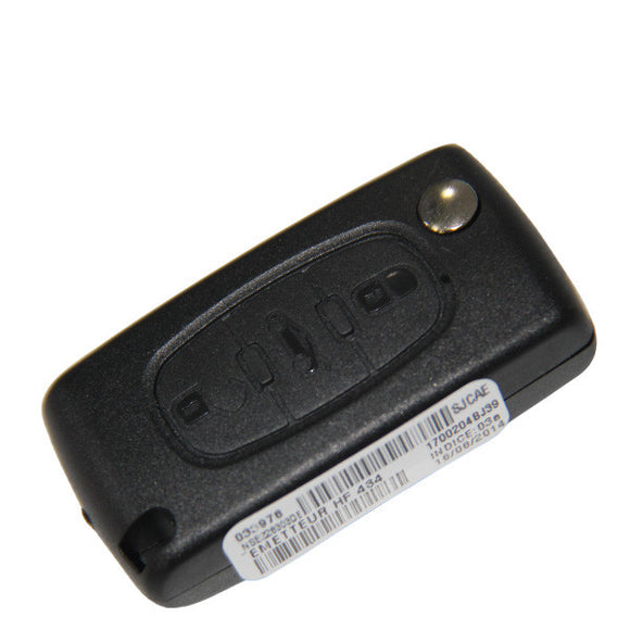 AK016001 CE0536 3 Button Flip Remote Key 433MHz with ID46 Chip For Citroen C2 C3 C4 C5 C6 Car