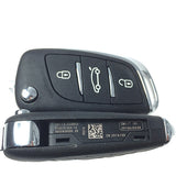 AK016017 Original for Citroen DS Flip Remote Key 3 Button 433MHz ID46