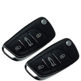 AK016017 Original for Citroen DS Flip Remote Key 3 Button 433MHz ID46