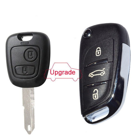 AK016021 for Citroen C2 FSK Remote Control Key 3 Button ID46 PCF7941 433MHz