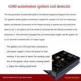 AM-IG80 Automobile Ignition Coil Detector Tester Natural Gas 24V Gasoline 12V Ignition Coil Test