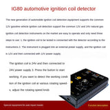 AM-IG80 Automobile Ignition Coil Detector Tester Natural Gas 24V Gasoline 12V Ignition Coil Test