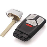 [AUD] TT 3+1 Button 433MHz Smart Remote Key HU66 FCC ID:NBGFS14P71 (Black Back Side)
