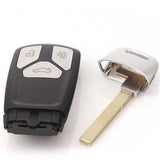 [AUD] TT 3 Button 315MHz Smart Remote Key HU66 8S0959754M (Black Back Side)