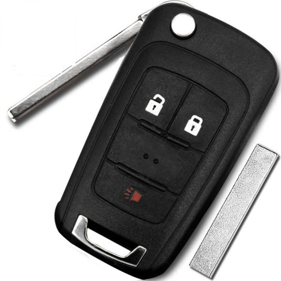 After Market OHT01060512 Flip Remote Key 315Mhz PCF7941E / HITAG 2 / 46 chip for Chevrolet Equinox 2+1 Button
