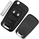 After Market OHT01060512 Flip Remote Key 315Mhz PCF7941E / HITAG 2 / 46 chip for Chevrolet Equinox 2+1 Button
