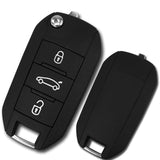 After Market Flip Remote Key 433Mhz PCF7941A / HITAG 2 / 46 chip for Peugeot 508 / Citroen C-Elysee / C4-Cactus 3 Button