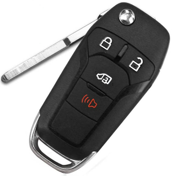 After Market N5F-A08TAA Flip Remote Key 315Mhz PCF7945P / HITAG PRO / 49 chip for Ford Transit 3+1 Button