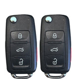 After-Market 315MHz 3+1 Buttons Flip Remote Key for 2011-2016 Volkswagen - 5K0 837 202 AK