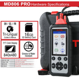 Autel  MaxiDiag MD806 Pro Full System Diagnoses OBD2 Car Automotive Scanner Tool
