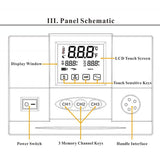 BEST BST-863 1200W 220V/110V Intelligent Digital LCD Touch Screen Heat Air SMD Rework Station 50/60Hz With 3 Memory Channels