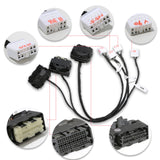 BMW ISN DME Clone Cable with Dedicated Adapters - B38- N13 - N20 - N52 - N55 - MSV90 - for VVDI PROG, AT-200