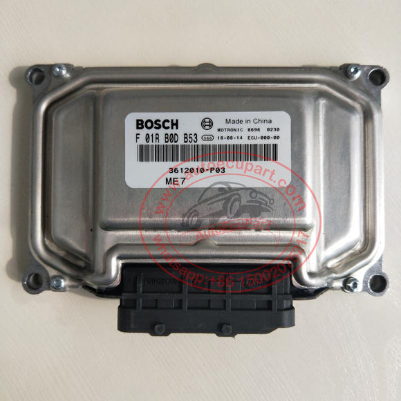 BOSCH ME7 ECU F01RB0DB53 3612010-P03 for Zotye Z200
