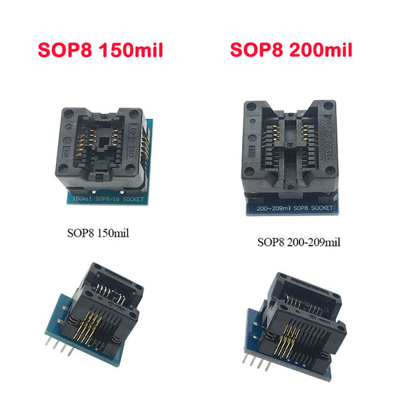 Best Quality 150mil /200mil SOIC8 SOP8 to DIP8 IC Socket Adapter for Chip Programmer Adapter