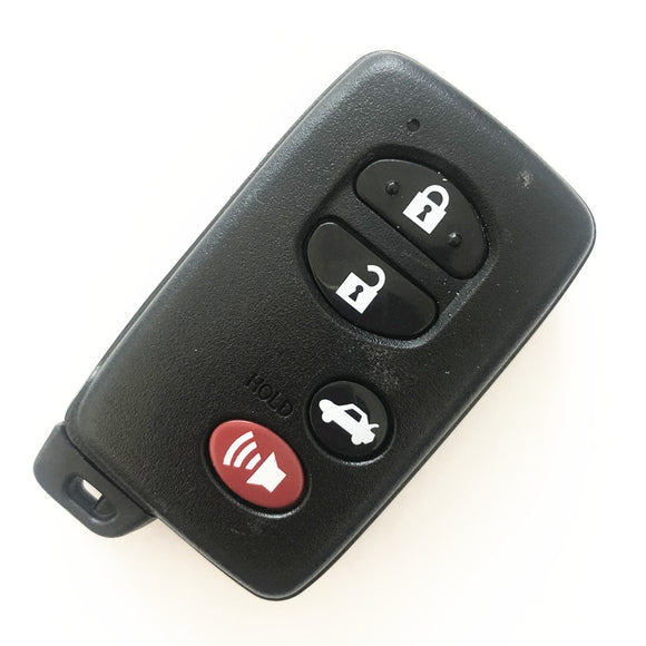 Black 3+1 Buttons With Panic 314.3MHz Board Number 0140 ID71-WD02 Smart Key Keyless Go / Entry For Toyota