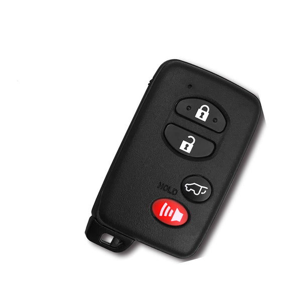 Black 4 Buttons With Panic 314.3MHz Board Number 3370 ID74-WD03 Smart Key Keyless Go / Entry For Toyota