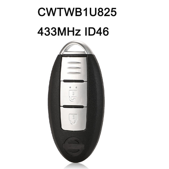 CWTWB1U825 285E3-1KA9D TWB1G662 Smart Key 433MHz for NISSAN Mircra Juke Note Leaf Cube Renault Alaska 2 Button