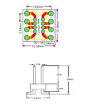 2pcs DIP8 to SOP8 Adapter SOIC8 Socket PCB 1.27mm / 2.54mm Adapter 8pin Sound card upgrade Converter board F/ Op amp