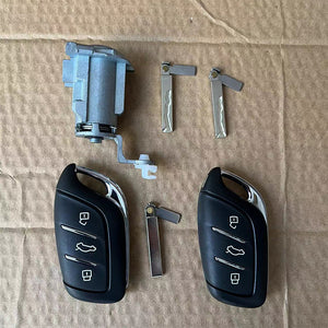 Door Cylinder Lock Key Set with 2pcs Smart Keys 433MHz 4A Chip for MG 6 Pro 2021