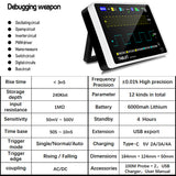 FNIRSI-1013D Digital USB Oscilloscope 1013D 2 Channels 100MHz*2 Band Width 1GSa/s Sampling Rate 7In TFT LCD Screen