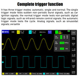 FNIRSI-1013D Digital USB Oscilloscope 1013D 2 Channels 100MHz*2 Band Width 1GSa/s Sampling Rate 7In TFT LCD Screen