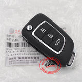 Flip Remote Key 315MHz 4D Chip 3 Button for Dongfeng DFSK AX3 A30