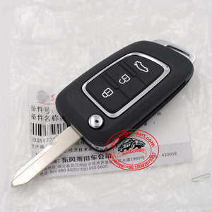 Flip Remote Key 315MHz 4D Chip 3 Button for Dongfeng DFSK AX3 A30