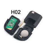 Flip Remote Key 433MHz 2 Button for Changan CX20 (H02)