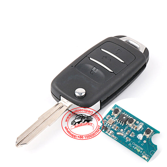 Flip Remote Key 433MHz 3 Button for Changan Benben MINI 2014