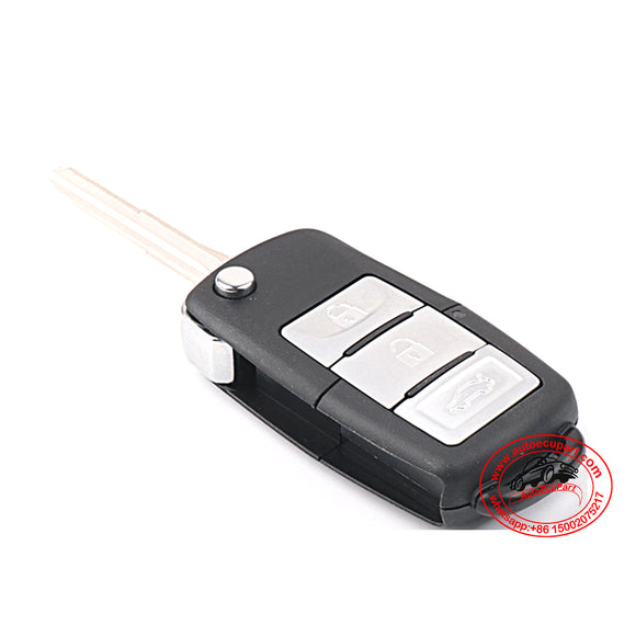 Flip Remote Key 433MHz ID46 3 Button  for Dongfeng DFSK JOYEAR X5