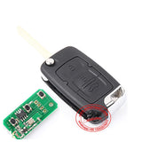 Flip Remote Key 433MHz ID46 Chip 3 Button for Geely EMGRAND EC8 (Mitsubishi)