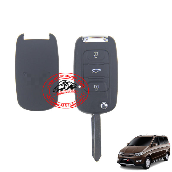 Flip Remote Key Shell Case 3 Button for SAIC-GM Wuling S Chevrolet N200 