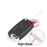 Flip Remote Key Shell Case 3 Button for Geely EMGRAND EC7 Right Blade