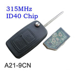 Flip Remote Key Control 433MHz / 315MHz for Chery Tiggo A5 A3 Car before 2009