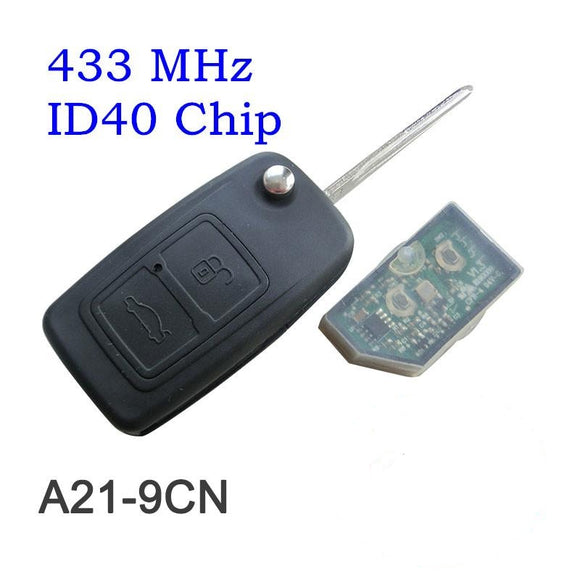 Flip Remote Key Control 433MHz / 315MHz for Chery Tiggo A5 A3 Car before 2009