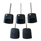 Flip Remote Head Square Type Key Shell for VW - Pack of 10