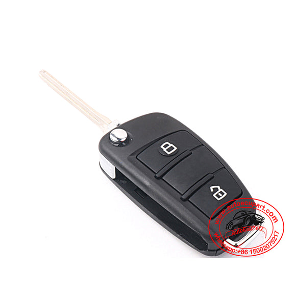 Flip Remote Key 315MHz / 433MHz 2 Button for JAC M3