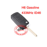 Flip Remote Key 433MHz ID46 3 Button for Great Wall H6