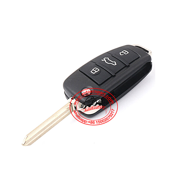 Flip Remote Key 433MHz ID46 3 Button for JAC Refine S2