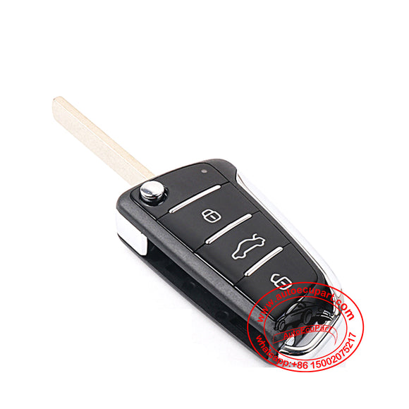 Flip Remote Key 433MHz ID46 3 Button for JAC Refine S3