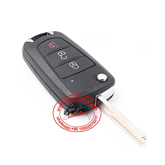 Flip Remote Key 433MHz ID48 3 Button for Great Wall Wingle 6