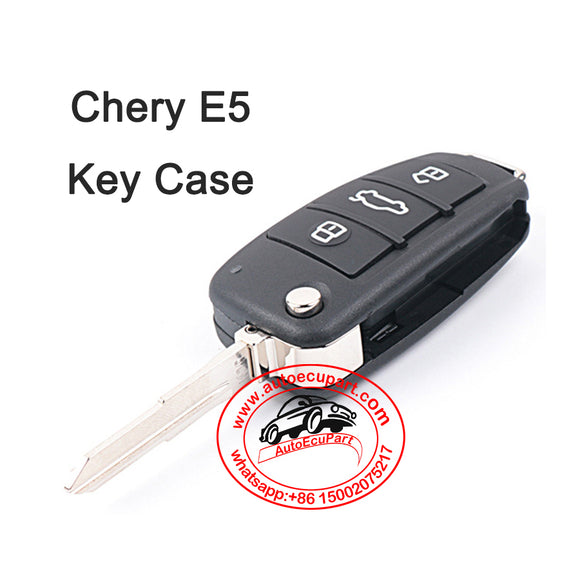 Flip Remote Key Shell Case 3 Button for Chery E5